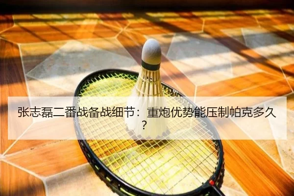 张志磊二番战备战细节：重炮优势能压制帕克多久？